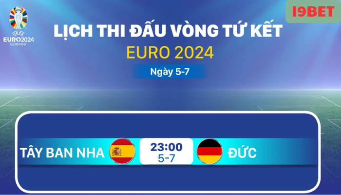 Lịch Thi Đấu Tứ Kết Euro 2024 Trên I9Bet